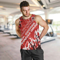 Personalized St. George Illawarra Dragons Rugby Men Tank Top Urban Street Graffiti Style - Distressed Splatter Elements