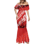 Personalized St. George Illawarra Dragons Rugby Mermaid Dress Urban Street Graffiti Style - Distressed Splatter Elements