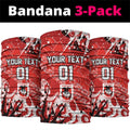 Personalized St. George Illawarra Dragons Rugby Neck Gaiter Urban Street Graffiti Style - Distressed Splatter Elements