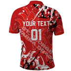 Personalized St. George Illawarra Dragons Rugby Polo Shirt Urban Street Graffiti Style - Distressed Splatter Elements