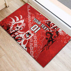 Personalized St. George Illawarra Dragons Rugby Rubber Doormat Urban Street Graffiti Style - Distressed Splatter Elements