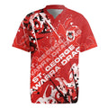 Personalized St. George Illawarra Dragons Rugby Rugby Jersey Urban Street Graffiti Style - Distressed Splatter Elements