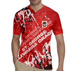 Personalized St. George Illawarra Dragons Rugby Rugby Jersey Urban Street Graffiti Style - Distressed Splatter Elements