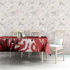 Personalized St. George Illawarra Dragons Rugby Tablecloth Urban Street Graffiti Style - Distressed Splatter Elements