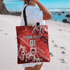 Personalized St. George Illawarra Dragons Rugby Tote Bag Urban Street Graffiti Style - Distressed Splatter Elements