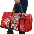 Personalized St. George Illawarra Dragons Rugby Travel Bag Urban Street Graffiti Style - Distressed Splatter Elements