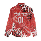 Personalized St. George Illawarra Dragons Rugby Women Casual Shirt Urban Street Graffiti Style - Distressed Splatter Elements