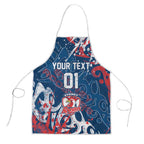 Personalized Sydney Roosters Rugby Apron Urban Street Graffiti Style - Distressed Splatter Elements