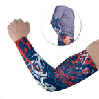 Personalized Sydney Roosters Rugby Arm Sleeves Urban Street Graffiti Style - Distressed Splatter Elements