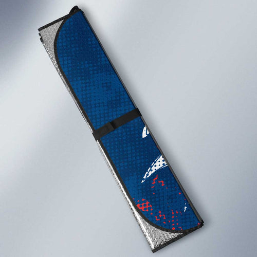 Personalized Sydney Roosters Rugby Auto Sun Shade Urban Street Graffiti Style - Distressed Splatter Elements