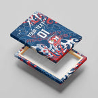Personalized Sydney Roosters Rugby Canvas Wall Art Urban Street Graffiti Style - Distressed Splatter Elements