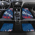 Personalized Sydney Roosters Rugby Car Mats Urban Street Graffiti Style - Distressed Splatter Elements