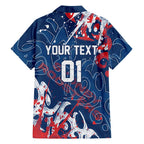 Personalized Sydney Roosters Rugby Family Matching Puletasi and Hawaiian Shirt Urban Street Graffiti Style - Distressed Splatter Elements