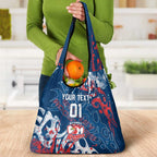 Personalized Sydney Roosters Rugby Grocery Bag Urban Street Graffiti Style - Distressed Splatter Elements