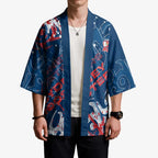 Personalized Sydney Roosters Rugby Kimono Urban Street Graffiti Style - Distressed Splatter Elements