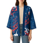 Personalized Sydney Roosters Rugby Kimono Urban Street Graffiti Style - Distressed Splatter Elements