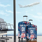 Personalized Sydney Roosters Rugby Luggage Cover Urban Street Graffiti Style - Distressed Splatter Elements