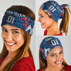 Personalized Sydney Roosters Rugby Neck Gaiter Urban Street Graffiti Style - Distressed Splatter Elements