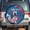 Personalized Sydney Roosters Rugby Spare Tire Cover Urban Street Graffiti Style - Distressed Splatter Elements