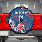 Personalized Sydney Roosters Rugby Spare Tire Cover Urban Street Graffiti Style - Distressed Splatter Elements