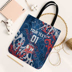 Personalized Sydney Roosters Rugby Tote Bag Urban Street Graffiti Style - Distressed Splatter Elements