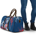 Personalized Sydney Roosters Rugby Travel Bag Urban Street Graffiti Style - Distressed Splatter Elements