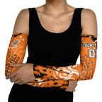 Personalized Wests Tigers Rugby Arm Sleeves Urban Street Graffiti Style - Distressed Splatter Elements