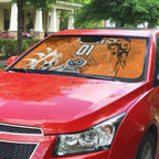 Personalized Wests Tigers Rugby Auto Sun Shade Urban Street Graffiti Style - Distressed Splatter Elements