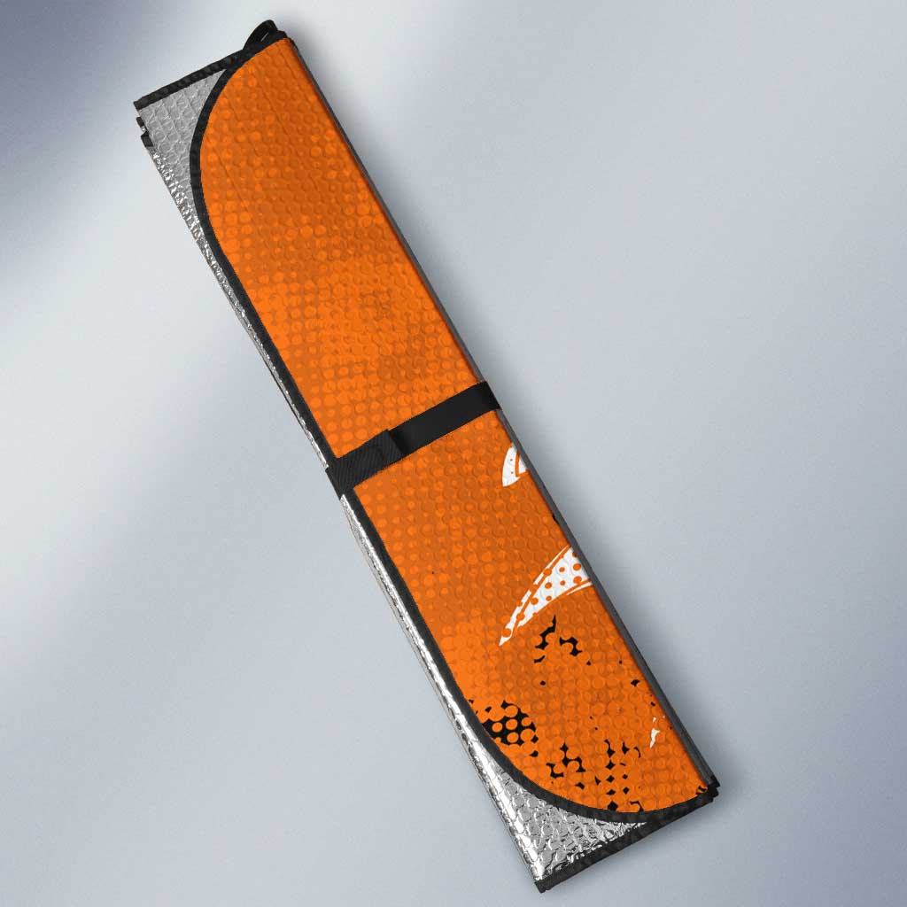 Personalized Wests Tigers Rugby Auto Sun Shade Urban Street Graffiti Style - Distressed Splatter Elements