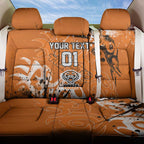 Personalized Wests Tigers Rugby Back Car Seat Cover Urban Street Graffiti Style - Distressed Splatter Elements
