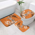 Personalized Wests Tigers Rugby Bathroom Set Urban Street Graffiti Style - Distressed Splatter Elements