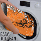 Personalized Wests Tigers Rugby Bathroom Set Urban Street Graffiti Style - Distressed Splatter Elements