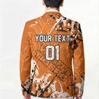 Personalized Wests Tigers Rugby Blazer Urban Street Graffiti Style - Distressed Splatter Elements