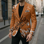 Personalized Wests Tigers Rugby Blazer Urban Street Graffiti Style - Distressed Splatter Elements