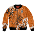 Personalized Wests Tigers Rugby Bomber Jacket Urban Street Graffiti Style - Distressed Splatter Elements