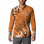 Personalized Wests Tigers Rugby Button Sweatshirt Urban Street Graffiti Style - Distressed Splatter Elements