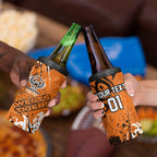 Personalized Wests Tigers Rugby 4 in 1 Can Cooler Tumbler Urban Street Graffiti Style - Distressed Splatter Elements