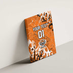 Personalized Wests Tigers Rugby Canvas Wall Art Urban Street Graffiti Style - Distressed Splatter Elements