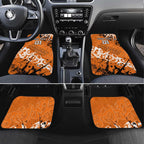 Personalized Wests Tigers Rugby Car Mats Urban Street Graffiti Style - Distressed Splatter Elements