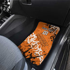 Personalized Wests Tigers Rugby Car Mats Urban Street Graffiti Style - Distressed Splatter Elements
