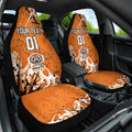 Personalized Wests Tigers Rugby Car Seat Cover Urban Street Graffiti Style - Distressed Splatter Elements