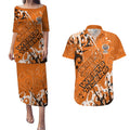 Personalized Wests Tigers Rugby Couples Matching Puletasi and Hawaiian Shirt Urban Street Graffiti Style - Distressed Splatter Elements