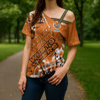 Personalized Wests Tigers Rugby Cross Shoulder Shirt Urban Street Graffiti Style - Distressed Splatter Elements