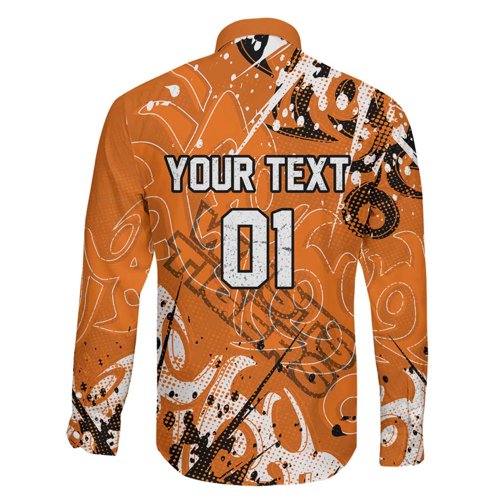 Personalized Wests Tigers Rugby Family Matching Off Shoulder Short Dress and Hawaiian Shirt Urban Street Graffiti Style - Distressed Splatter Elements
