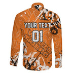 Personalized Wests Tigers Rugby Family Matching Off Shoulder Short Dress and Hawaiian Shirt Urban Street Graffiti Style - Distressed Splatter Elements