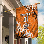 Personalized Wests Tigers Rugby Garden Flag Urban Street Graffiti Style - Distressed Splatter Elements