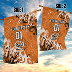 Personalized Wests Tigers Rugby Garden Flag Urban Street Graffiti Style - Distressed Splatter Elements