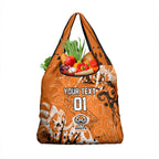 Personalized Wests Tigers Rugby Grocery Bag Urban Street Graffiti Style - Distressed Splatter Elements