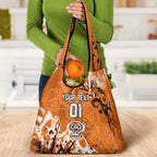 Personalized Wests Tigers Rugby Grocery Bag Urban Street Graffiti Style - Distressed Splatter Elements