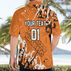 Personalized Wests Tigers Rugby Hawaiian Shirt Urban Street Graffiti Style - Distressed Splatter Elements